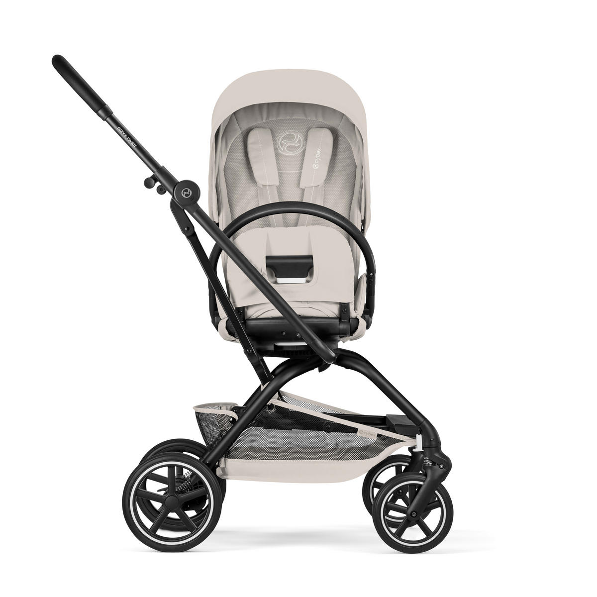 BUGGY EEZY S TWIST+ 2 BLK  - Hellgrau/Schwarz, Basics, Kunststoff/Textil (80,5/45/105cm) - cybex GOLD