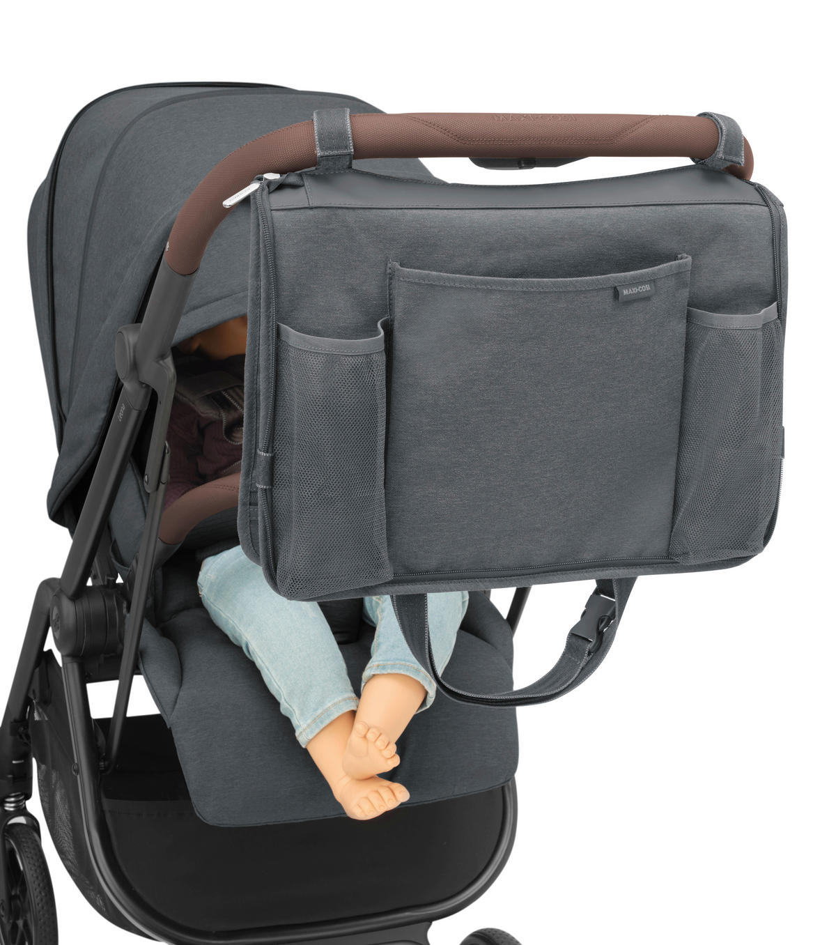RÜCKENLEHNENTASCHE Back Seat Organizer  - Graphitfarben, Basics, Textil (43/31,5/3cm) - Maxi-Cosi