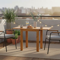 BALKONTISCH  - Naturfarben, KONVENTIONELL, Holz (65/77,5/130cm) - Gardenson