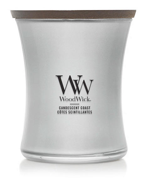 ILLATGYERTYA - áttetsző, Modern, üveg/paraffin (11.8/9.8/9.8cm) - WoodWick