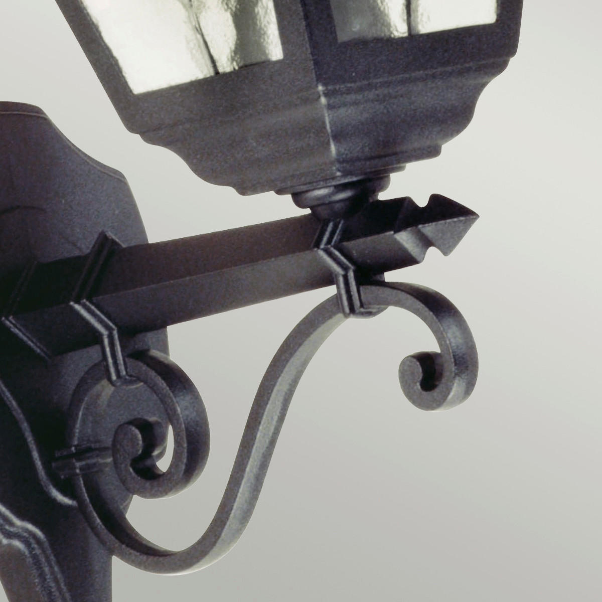 AUSSENWANDLEUCHTE - Schwarz, Basics, Glas/Metall (18.4/45cm) - Elstead Lighting