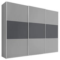 SCHWEBETÜRENSCHRANK in Anthrazit, Grau  - Dunkelgrau/Anthrazit, Modern (249/222/68cm) - MID.YOU