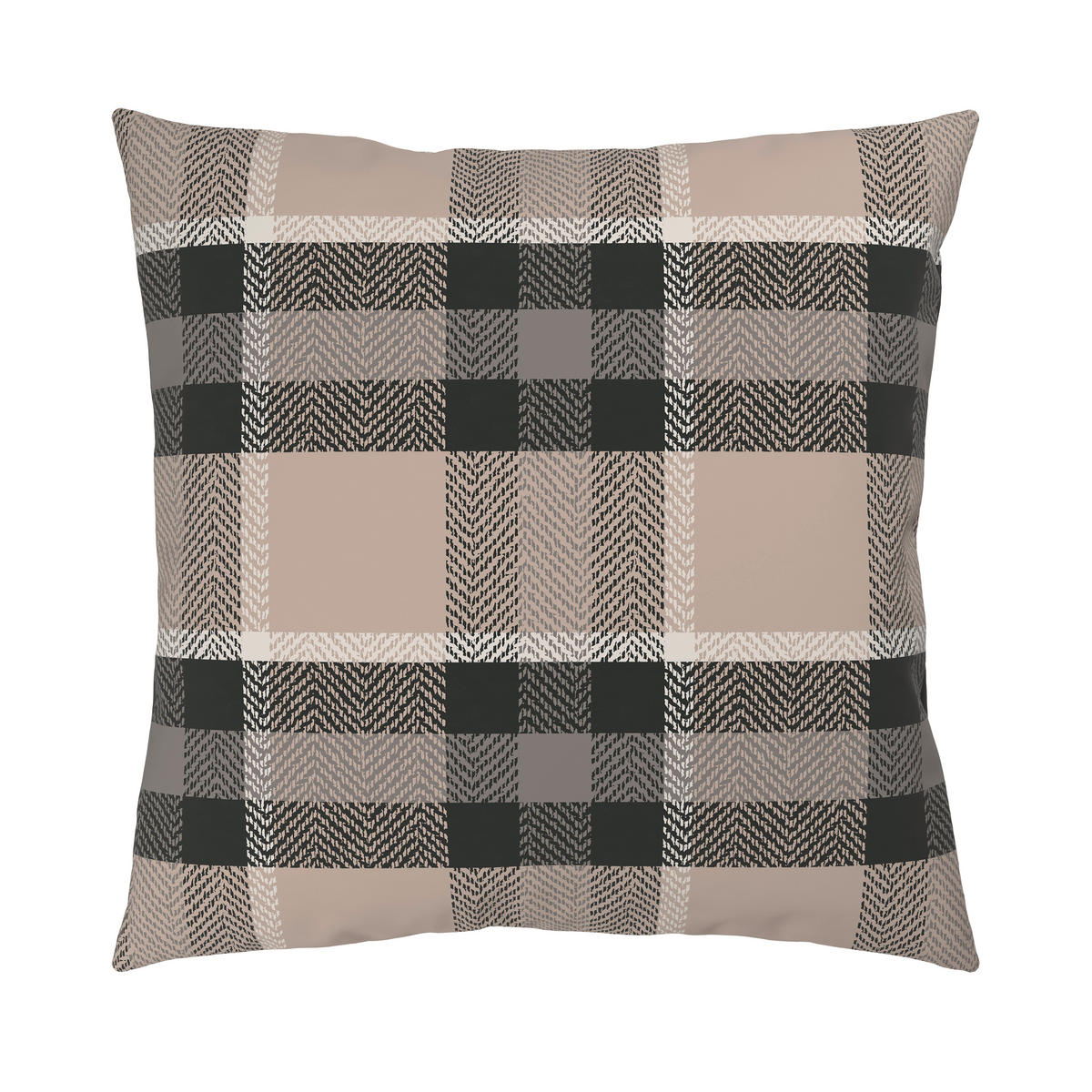 BETTWÄSCHE 2-teilig Flanell 155/220 cm  - Taupe/Anthrazit, Textil (155/220cm) - Novel