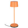 AKKU-TISCHLEUCHTE - Dunkelorange, Trend, Kunststoff/Metall (11/35cm) - Dieter Knoll