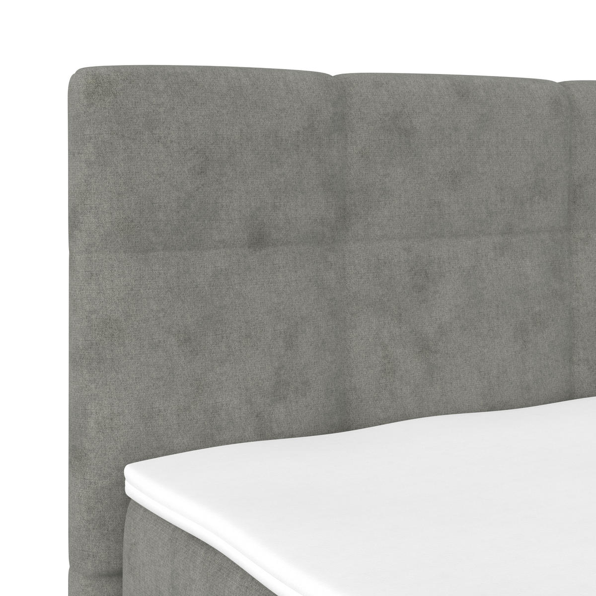 POLSTERBETT Bettkasten, Topper 180/200 cm  in Grau  - Schwarz/Grau, MODERN, Kunststoff/Textil (180/200cm) - MID.YOU