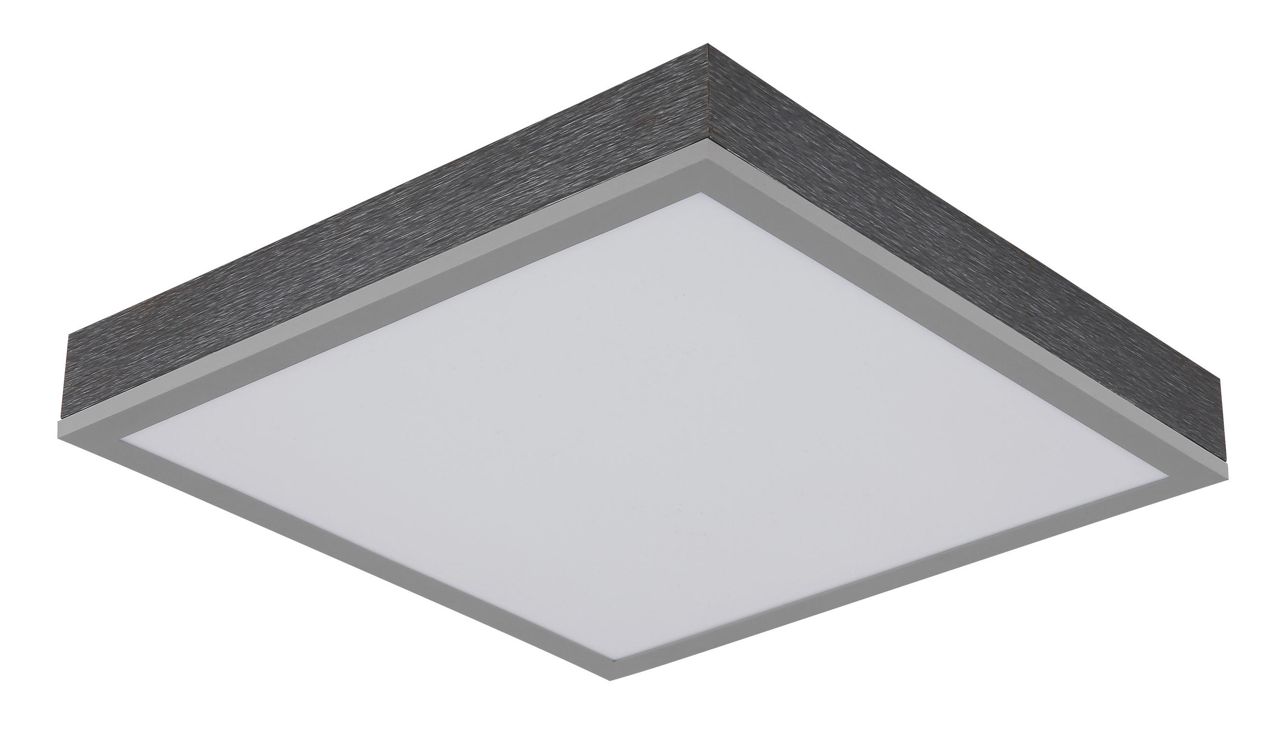 STROPNÉ LED SVIETIDLO, 30/30/6 cm - biela/strieborná, Konventionell, kov/plast (30/30/6cm) - Globo