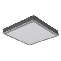 LED-DECKENLEUCHTE 30/30/6 cm   - Dunkelgrau/Silberfarben, KONVENTIONELL, Kunststoff/Metall (30/30/6cm) - Globo