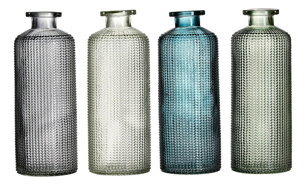 VASE Verona 20 cm  - Blau/Petrol, Trend, Glas (8/8/20cm) - Ritzenhoff Breker