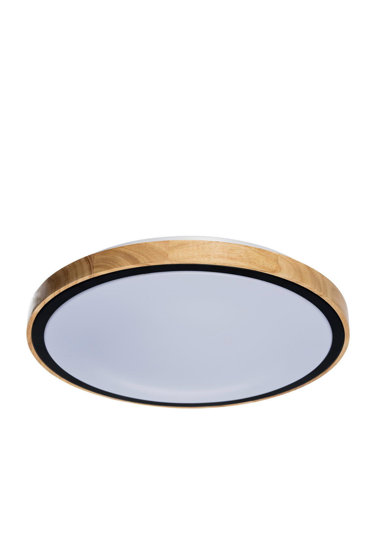 LED PLAFONJERA  - bela/boja jasena, Osnovno, drvo/metal (42cm)