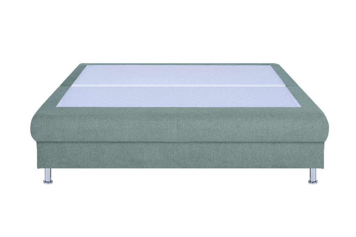 SCHLAFSOFA  mit Schlafen auf Sitzhöhe Webstoff Blaugrau  - Chromfarben/Blaugrau, Design, Kunststoff/Textil (200/92/90cm) - P & B