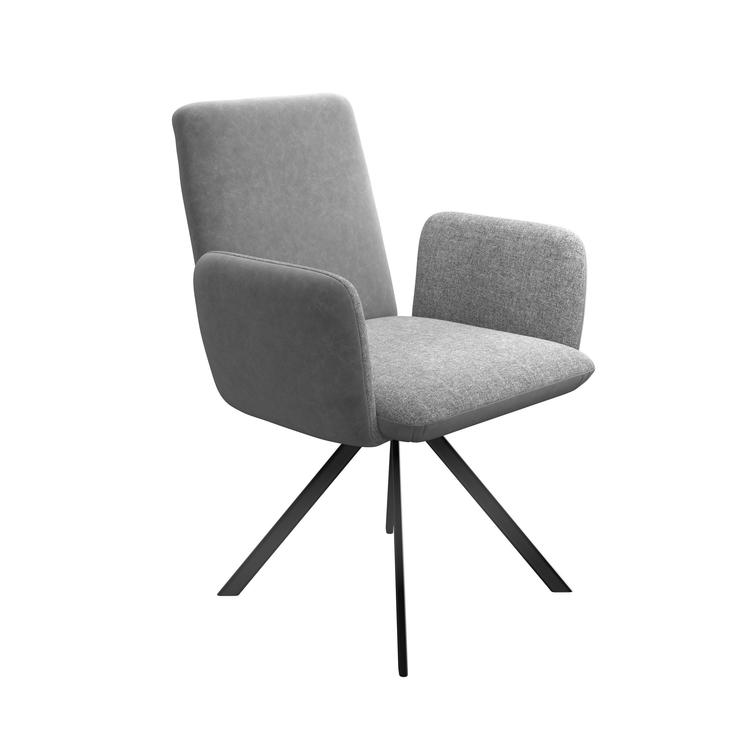 Armlehnstuhl Kian Webstoff Grau, B: 65 Cm