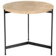 COUCHTISCH in Holz, Metall, Holzwerkstoff 50/50/46,5 cm  - Eichefarben/Schwarz, MODERN, Holz/Holzwerkstoff (50/50/46,5cm) - Waldwelt
