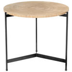 COUCHTISCH in Holz, Metall, Holzwerkstoff 50/50/46,5 cm - Eichefarben/Schwarz, MODERN, Holz/Holzwerkstoff (50/50/46,5cm) - Waldwelt