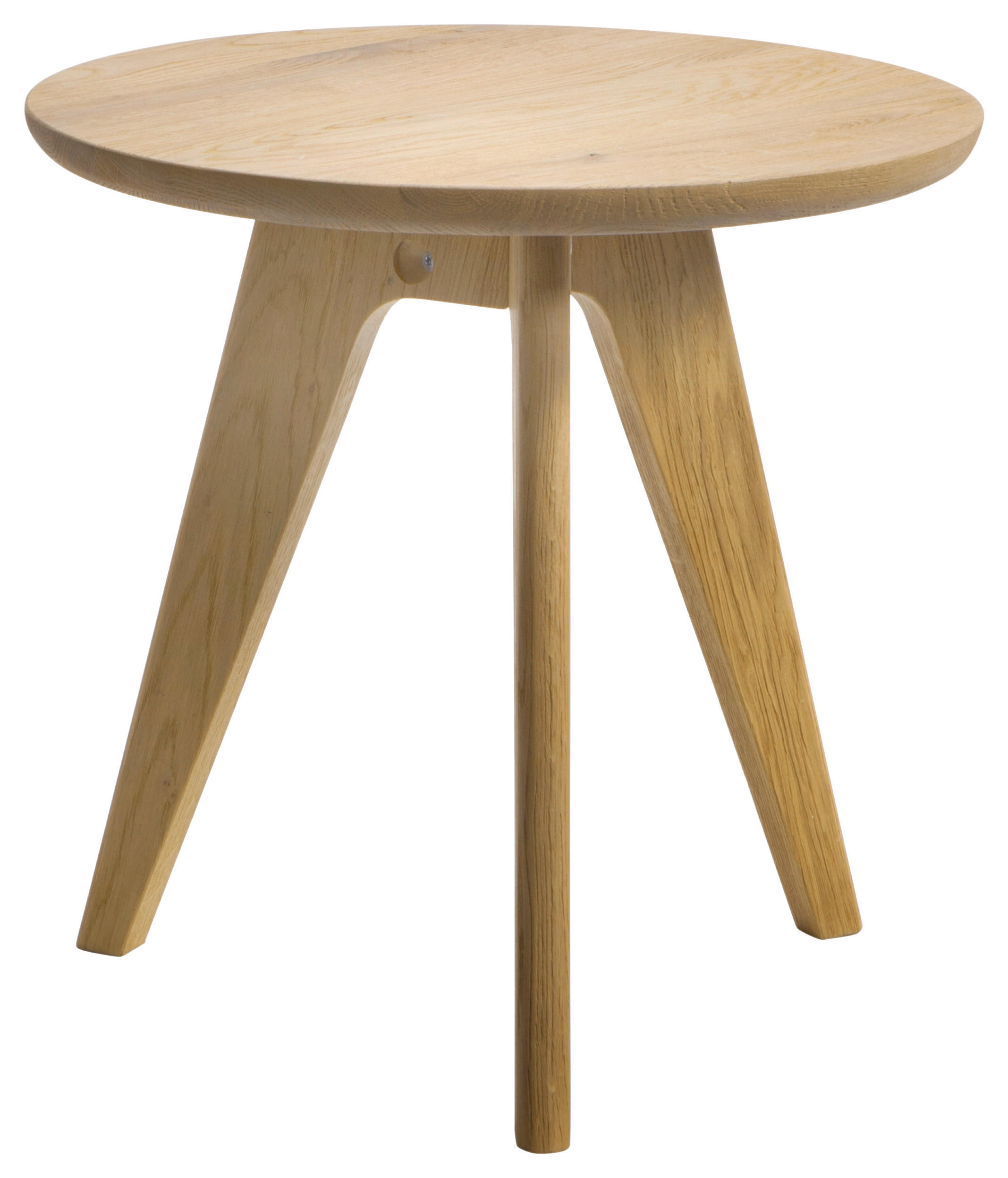 NACHTTISCH Eiche massiv Eichefarben rund  - Eichefarben, Design, Holz (45/44/45cm) - Hasena