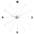WANDUHR Chromfarben, Schwarz - Chromfarben/Schwarz, Basics, Kunststoff/Metall (100/100/6cm) - Kare-Design WANDUHR Chromfarben, Schwarz - Chromfarben/Schwarz, Basics, Kunststoff/Metall (100/100/6cm) - Kare-Design