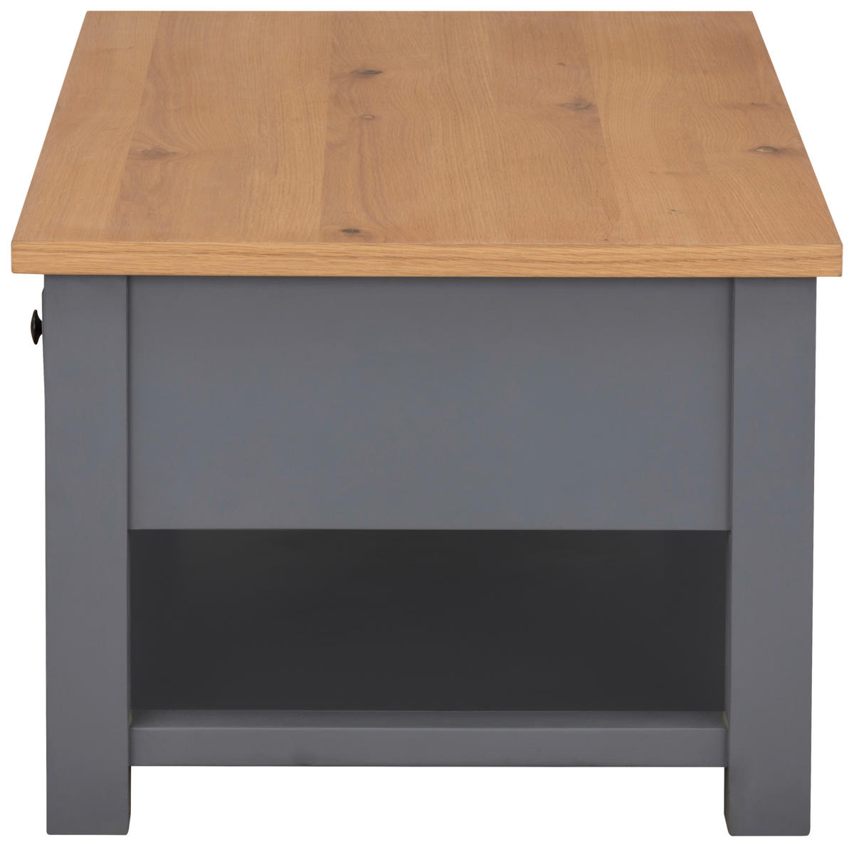 COUCHTISCH in Holz, Holzwerkstoff  - Dunkelgrau/Silberfarben, Lifestyle, Holz/Holzwerkstoff (110/45/60cm) - MID.YOU