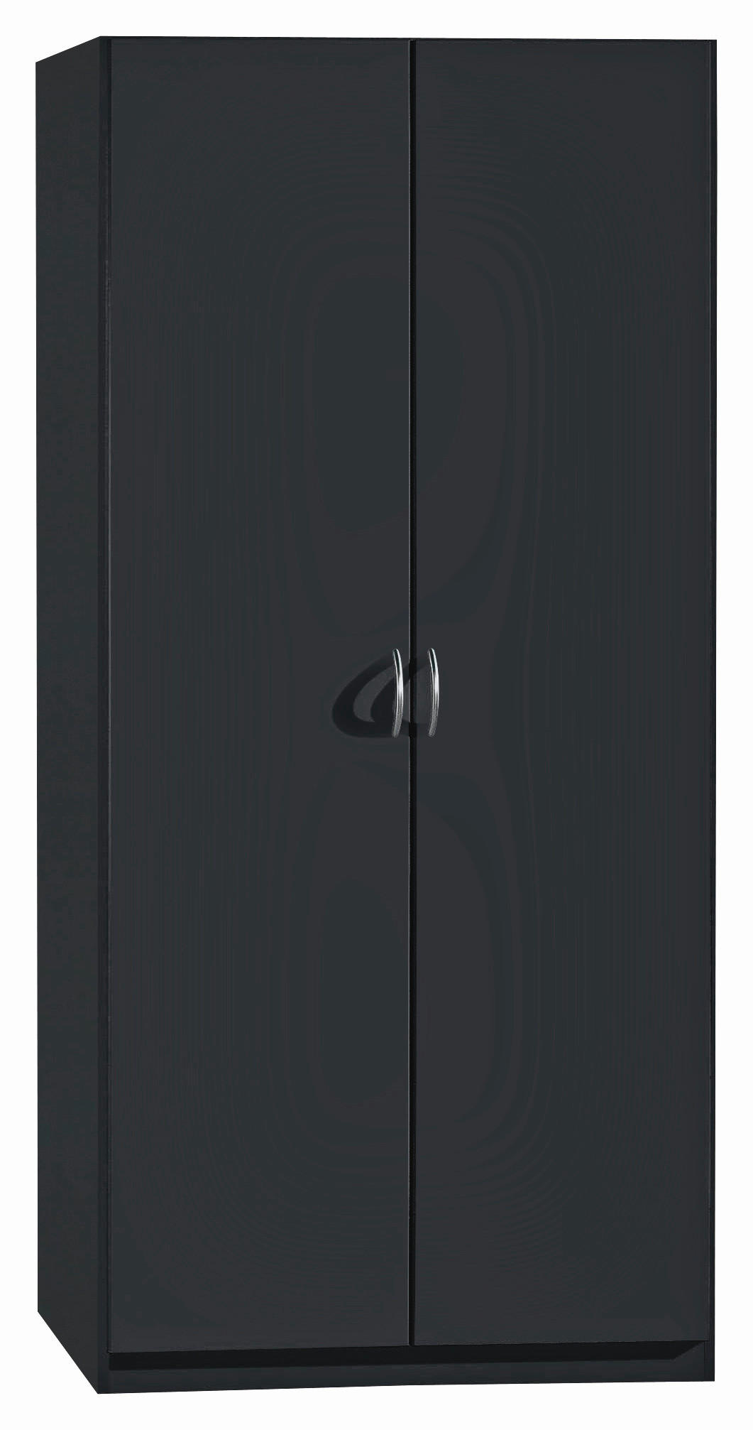DREHTÜRENSCHRANK Grau  - Silberfarben/Grau, Design, Holzwerkstoff/Kunststoff (91/197/54cm) - Boxxx