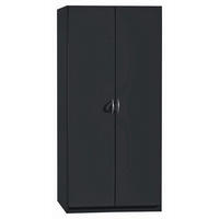 ORMAR SA KLASIČNIM VRATIMA siva  91/197/54 cm  - siva/srebrna, Dizajnerski, pločasti materijal/plastika (91/197/54cm) - Boxxx