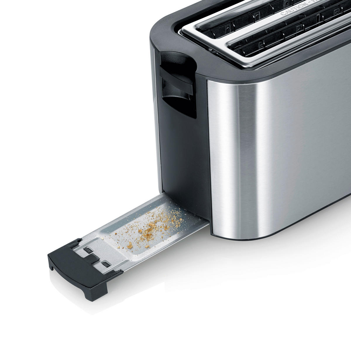 TOASTER  - Edelstahlfarben/Schwarz, Kunststoff/Metall (38/16,5/19cm) - Severin