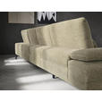 WOHNLANDSCHAFT in Webstoff Beige  - Beige/Schwarz, Design, Textil/Metall (157/354/208cm) - Dieter Knoll