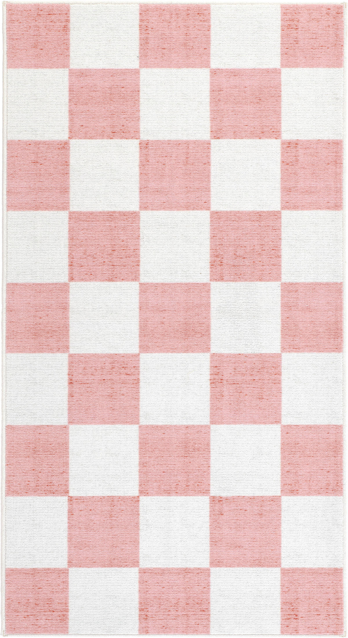 TUFTTEPPICH 80/150 cm MESIO JACK, waschbar Hellrosa, Grauweiß  - Hellrosa/Grauweiß, Design, Kunststoff/Textil (80/150cm) - Lindorug