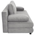 SCHLAFSOFA Taras  mit Stoffauswahl Cord Grau  - Schwarz/Grau, Design, Kunststoff/Textil (197/77/81cm) - Xora