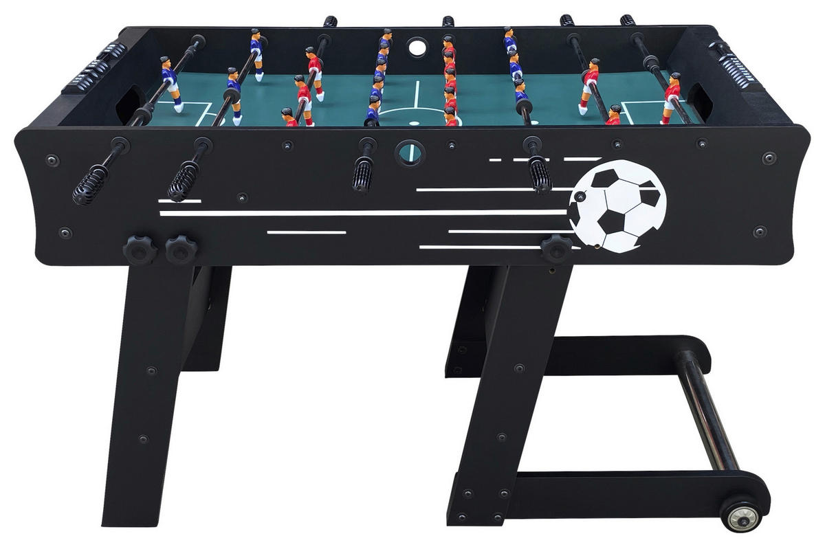 SCORPION KICK TS FUßBALLTISCH - Schwarz, KONVENTIONELL, Holz (61/81/122cm) - Ambia Garden