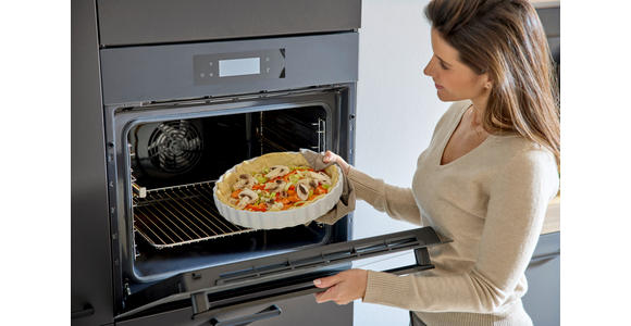 EINBAUBACKOFEN DKP39906MK  - Schwarz, Basics, Glas/Metall (59,4/59,4/56,8cm) - Dieter Knoll