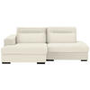ECKSOFA Chenille Beige  - Beige/Schwarz, Design, Kunststoff/Textil (158/223cm) - Lomoco
