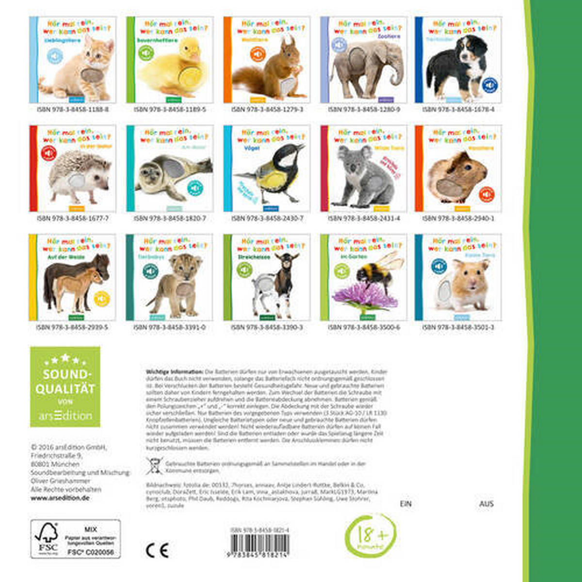 SOUND- UND FÜHLBUCH  - Basics (19,7/19,7/1,8cm) - Carlsen