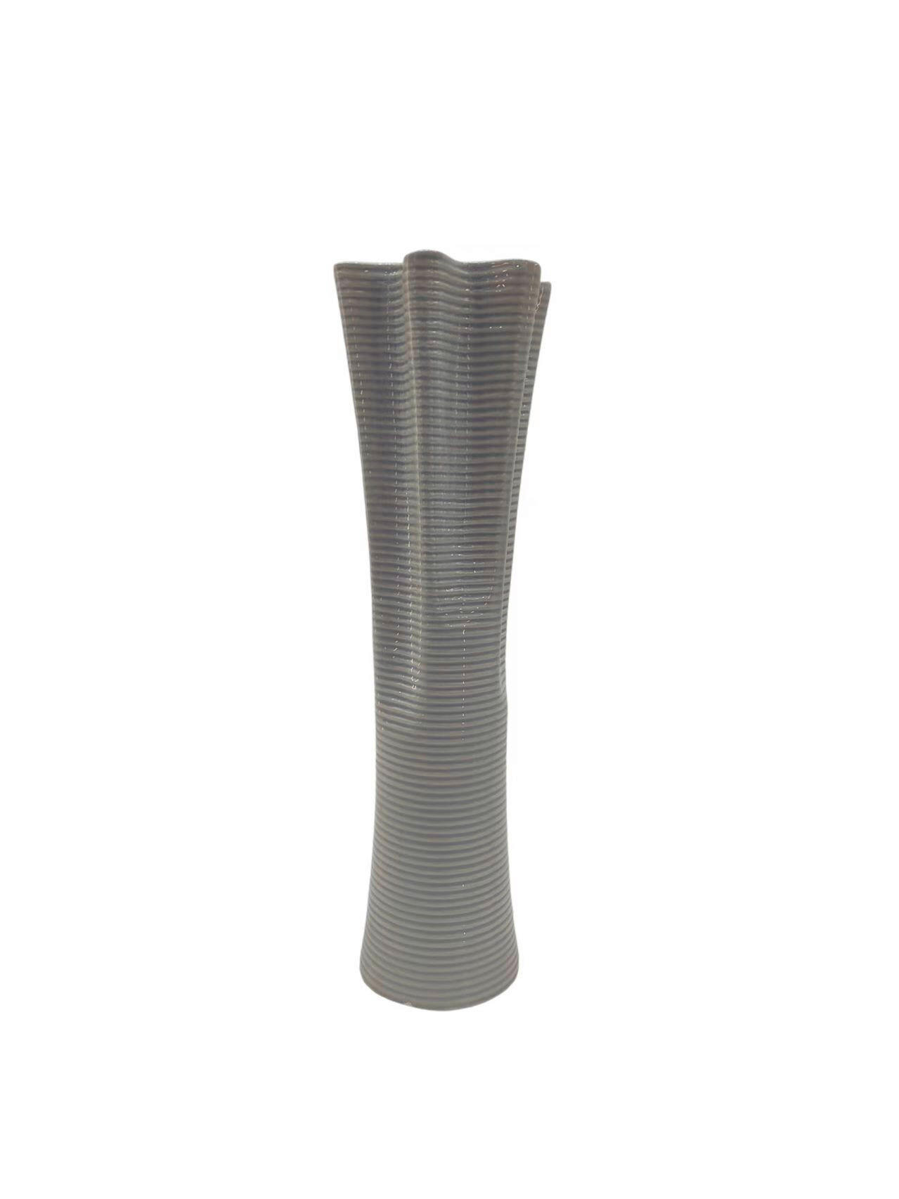 VÁZA  - szürke, Basics, kerámia (11.5/38cm)