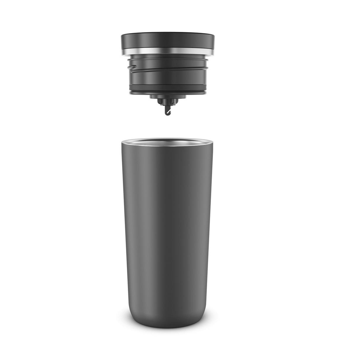THERMOBECHER ISO COFFEE MUG PRO 0,38 L  - Schwarz, Basics, Metall (0.38l) - Alfi