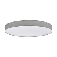 LED-DECKENLEUCHTE Romaro-Z  Smart 57/15 cm   - Weiß/Grau, Basics, Kunststoff/Textil (57/15cm) - Eglo