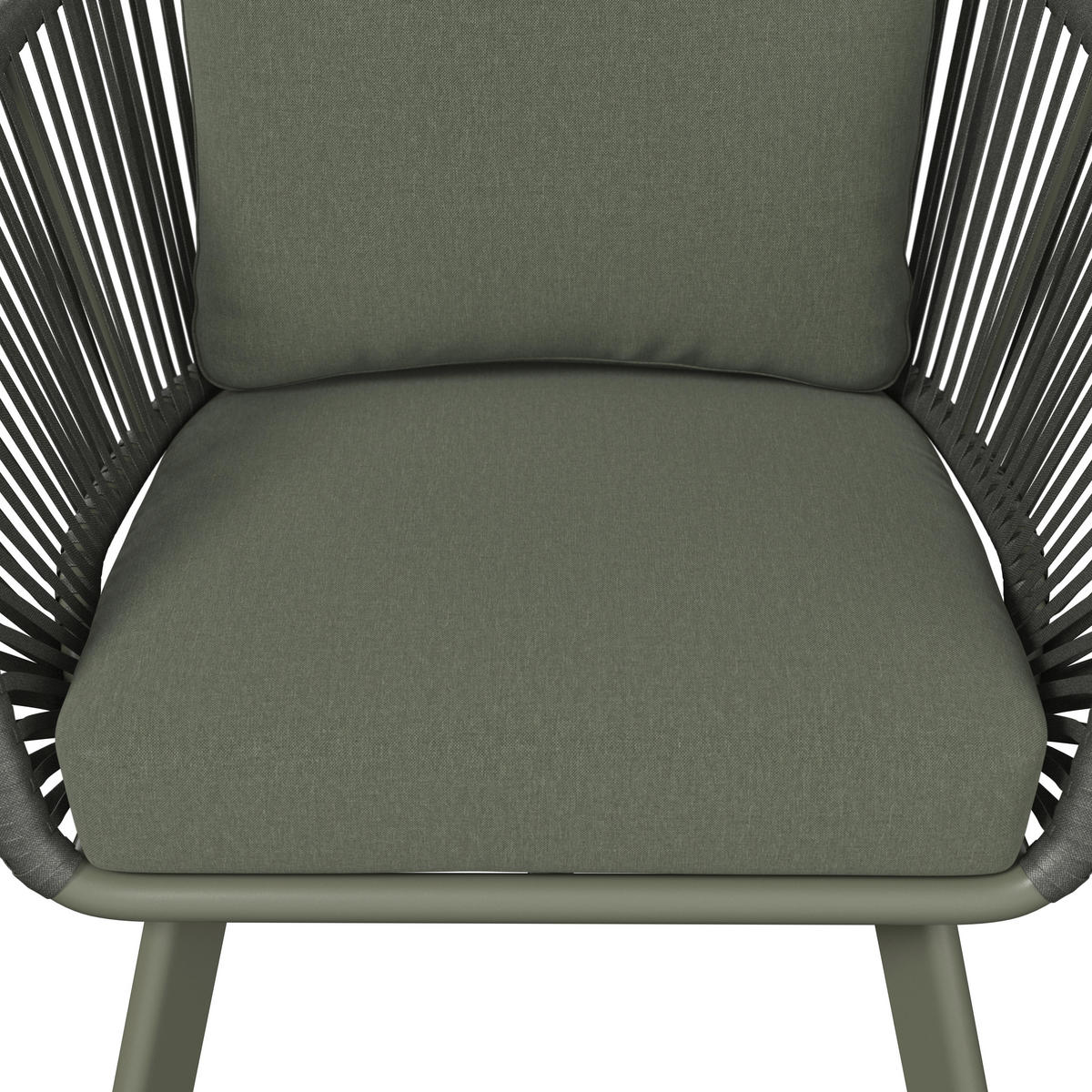 LOUNGESESSEL  - Grün, Design, Textil/Metall (83/77/82cm) - Ambia Garden