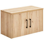 AUFSATZSCHRANK 72/43/36 cm   - Schwarz/Eiche Artisan, Basics, Holzwerkstoff/Metall (72/43/36cm) - Xora