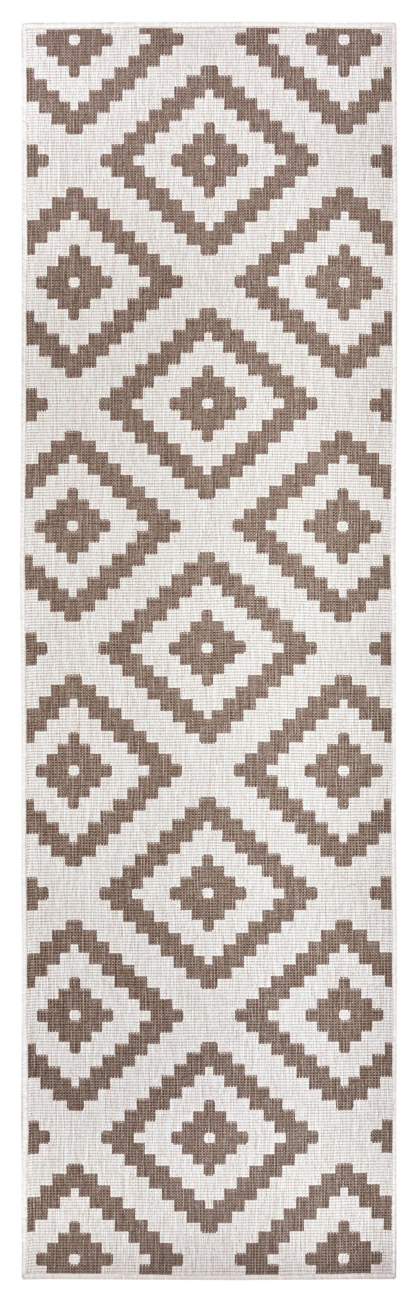 OUTDOORTEPPICH 80/250 cm Twin Cappuccino, Creme  - Creme/Cappuccino, Basics, Kunststoff (80/250cm) - Hanse Home