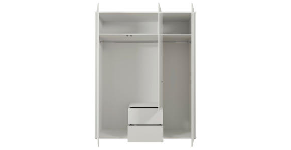 DREHTÜRENSCHRANK 169/214/60 cm,  in Weiß, Weiß Hochglanz, 3-türig  - Weiß Hochglanz/Weiß, Trend, Holzwerkstoff (169/214/60cm) - Carryhome
