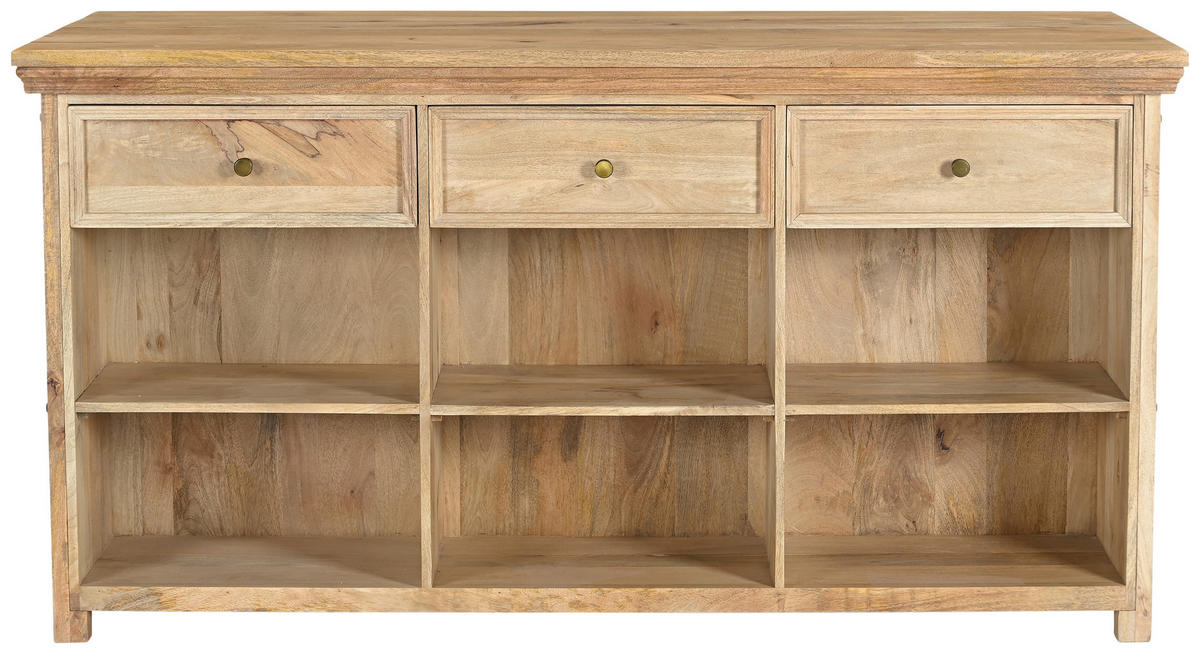 KÜCHENINSEL   in  - Messingfarben/Naturfarben, Design, Holz/Metall (180/94/80cm) - Livetastic