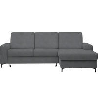 HÖRNSOFFA i velour grå  - svart/grå, Klassisk, metall/textil (247/167cm) - MID.YOU
