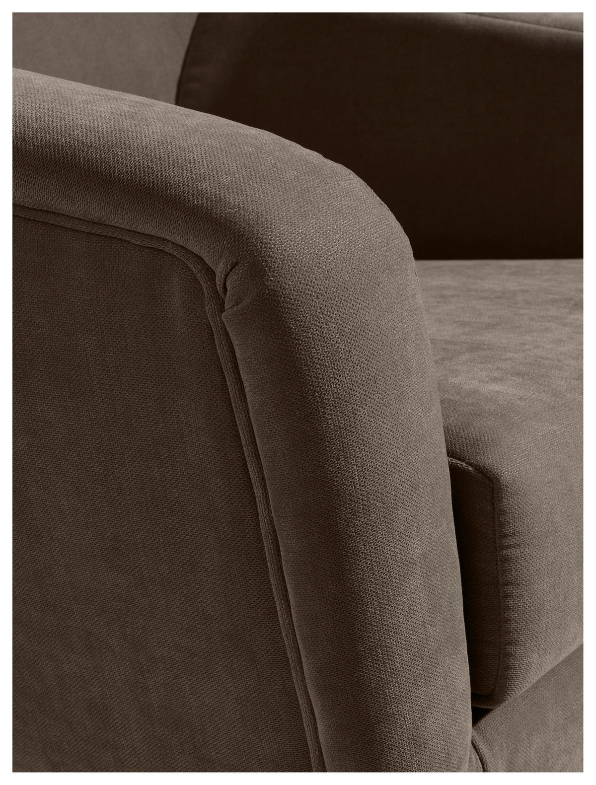 SESSEL in Velours Sahara  - Buchefarben/Sahara, Design, Holz/Textil (67/81/71cm) - Max Winzer