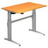 SCHREIBTISCH - Silberfarben/Buchefarben, KONVENTIONELL, Holzwerkstoff/Metall (120/72-119/80cm) SCHREIBTISCH - Silberfarben/Buchefarben, KONVENTIONELL, Holzwerkstoff/Metall (120/72-119/80cm)
