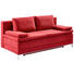 SCHLAFSOFA Bordeaux - Chromfarben/Bordeaux, Design, Textil/Metall (200/93/93cm) - Novel
