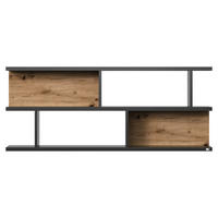 HÄNGEELEMENT Graphitfarben, Eiche Artisan  - Eichefarben/Graphitfarben, Design, Holzwerkstoff (150/60,6/20cm) - SetOne by Musterring