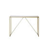 KONSOLENTISCH in Metall, Holzwerkstoff 111/30/76 cm    - Goldfarben/Weiß, KONVENTIONELL, Holzwerkstoff/Metall (111/30/76cm) - Livetastic