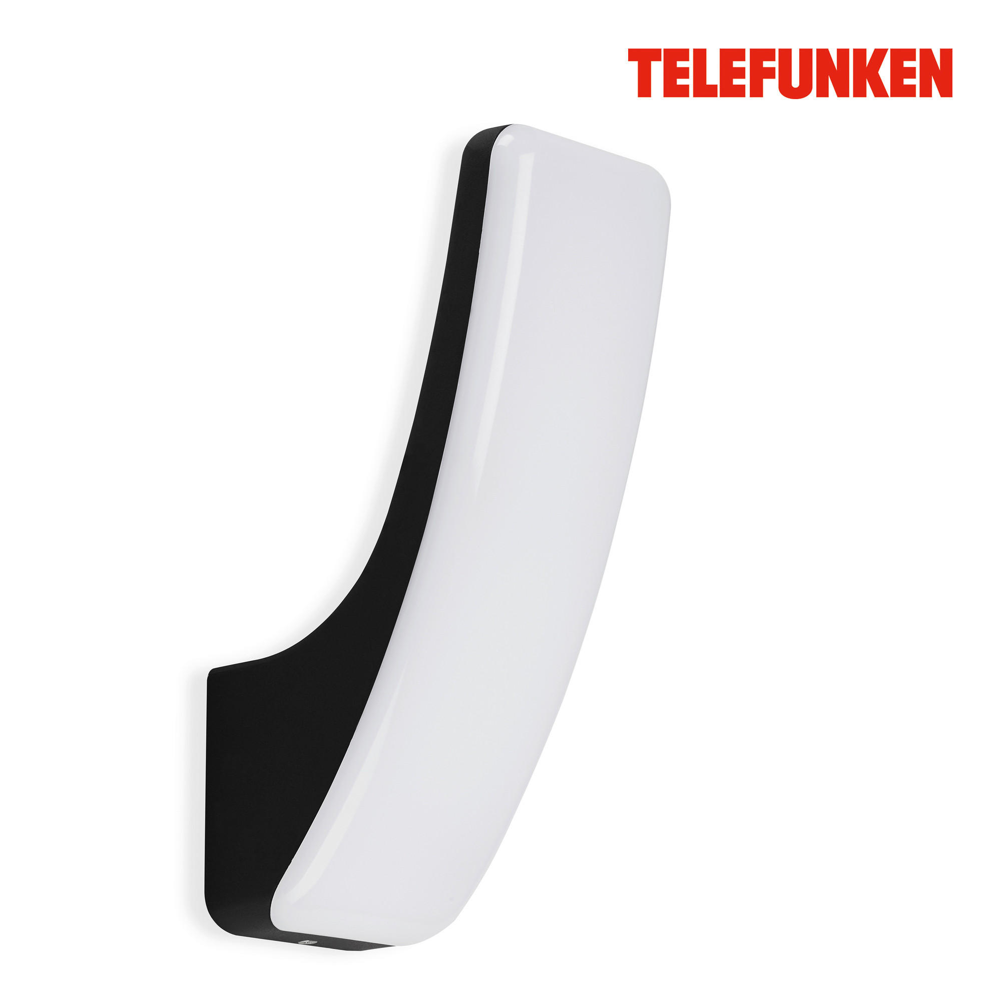 ZUNANJA STENSKA SVETILKA     8,6/26,3/14,4 cm          - črna, Basics, kovina/umetna masa (8,6/26,3/14,4cm)