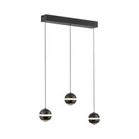 LED-PENDELLEUCHTE 60/10/220 cm  - Schwarz, Design, Kunststoff/Metall (60/10/220cm) - Schöner Wohnen
