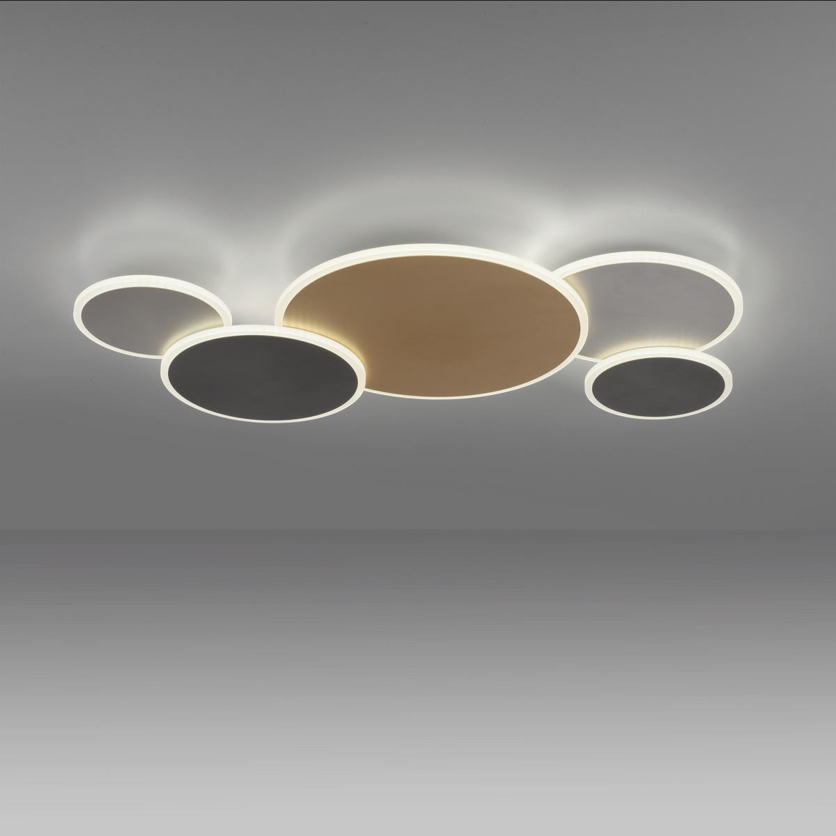 LED-DECKENLEUCHTE Q-Piato 85/50,5/6,5 cm   - Design, Metall (85/50,5/6,5cm) - Paul Neuhaus