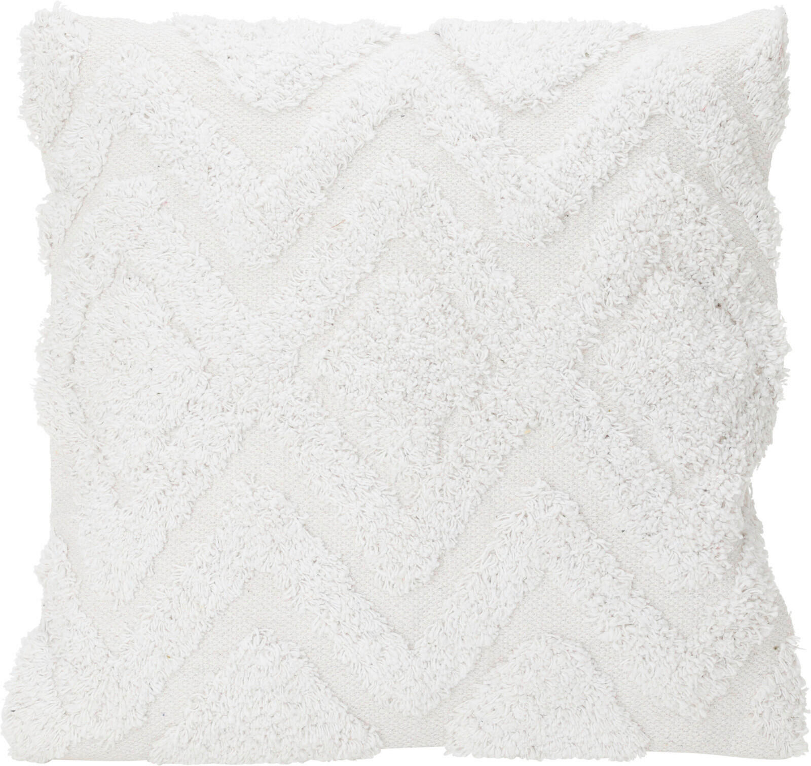 LOUNGEKISSEN   - Weiß, Basics, Fell (45/45/3.5cm)