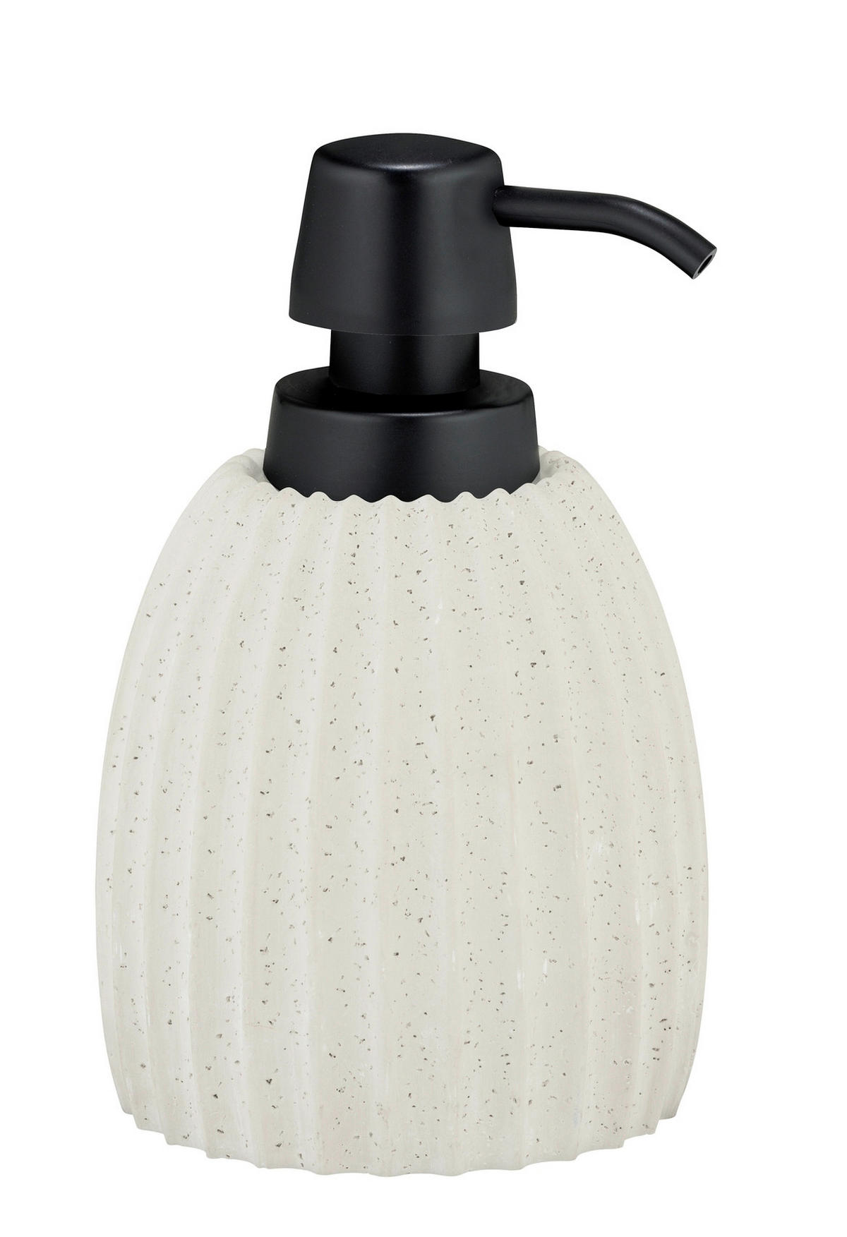 SEIFENSPENDER TORRETTO  - Hellgrau/Schwarz, Basics, Naturmaterialien/Kunststoff (9/16/9cm) - Wenko