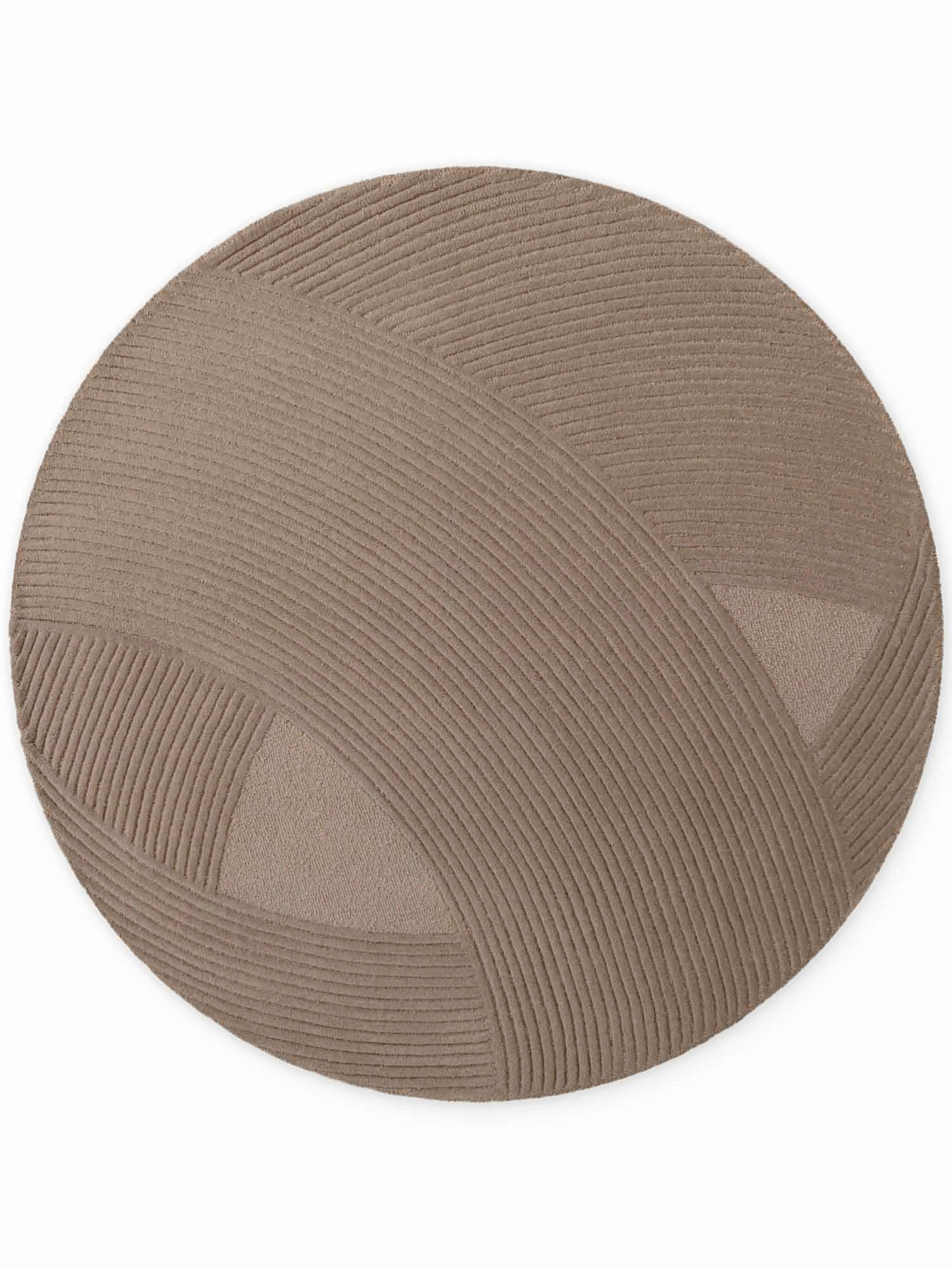 WOLLTEPPICH 200 cm Kensington Braun rund  - Braun, Basics, Textil (200cm) - Ted Baker